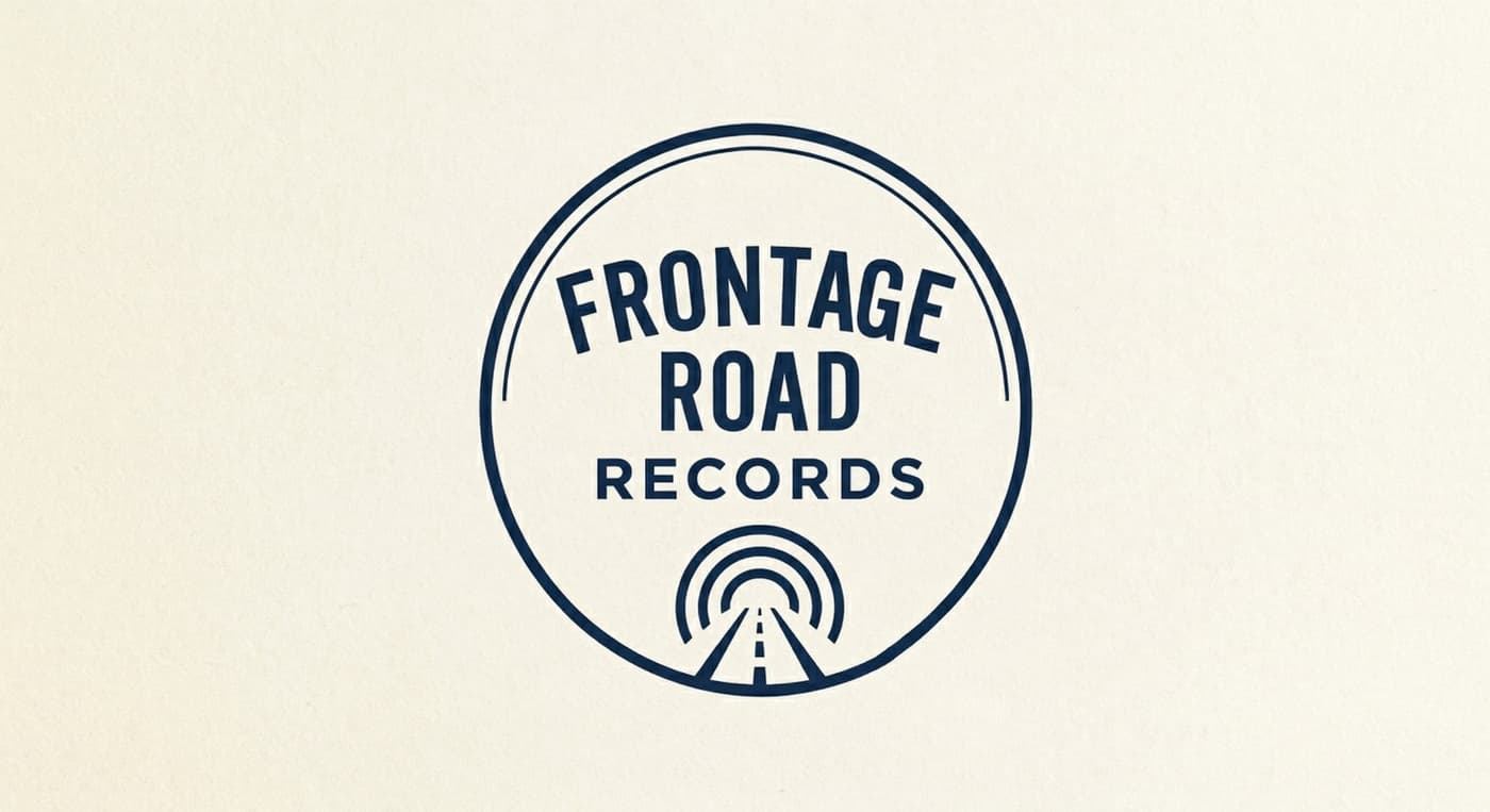Frontage Road Records roundel (navy)